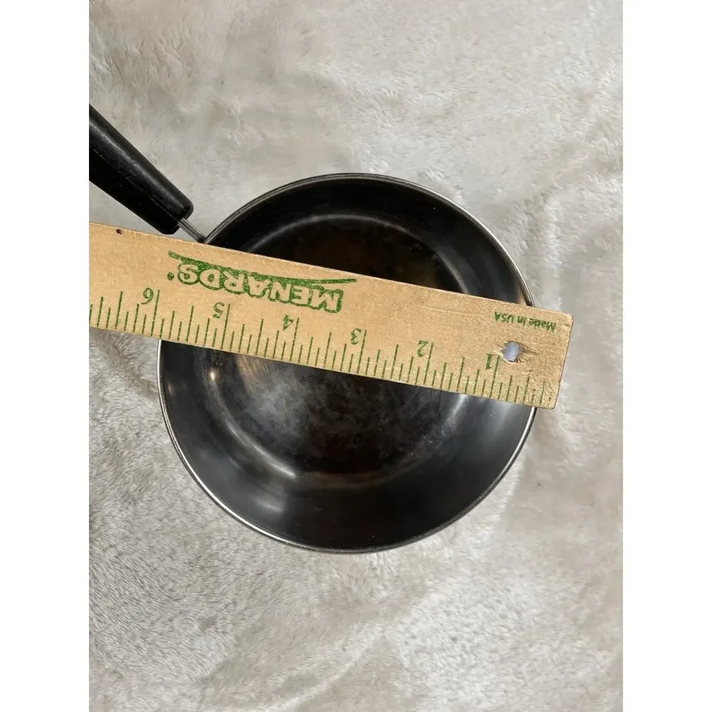 Vintage 1801 Revere Ware 1 1/2 Qt Copper Bottom Pan Pot w/Lid Clinton IL USA